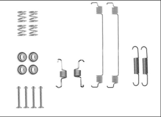 HELLA PAGID Tarvikesarja, jarrukengät 8DZ 355 206-051